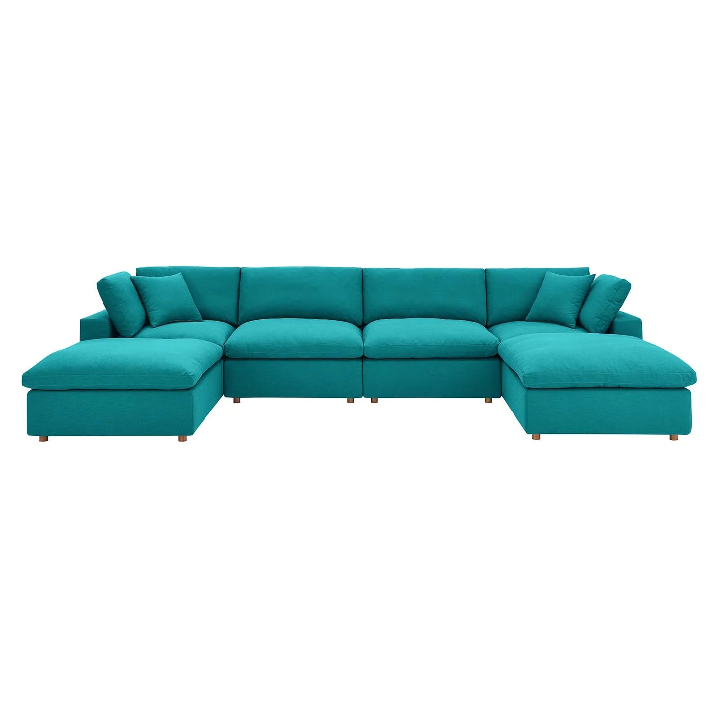 Commix Down Filled Overstuffed 6-Piece Sectional Sofa