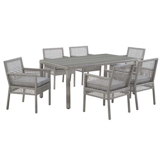 Ani 7 Piece Outdoor Rattan Dining Set