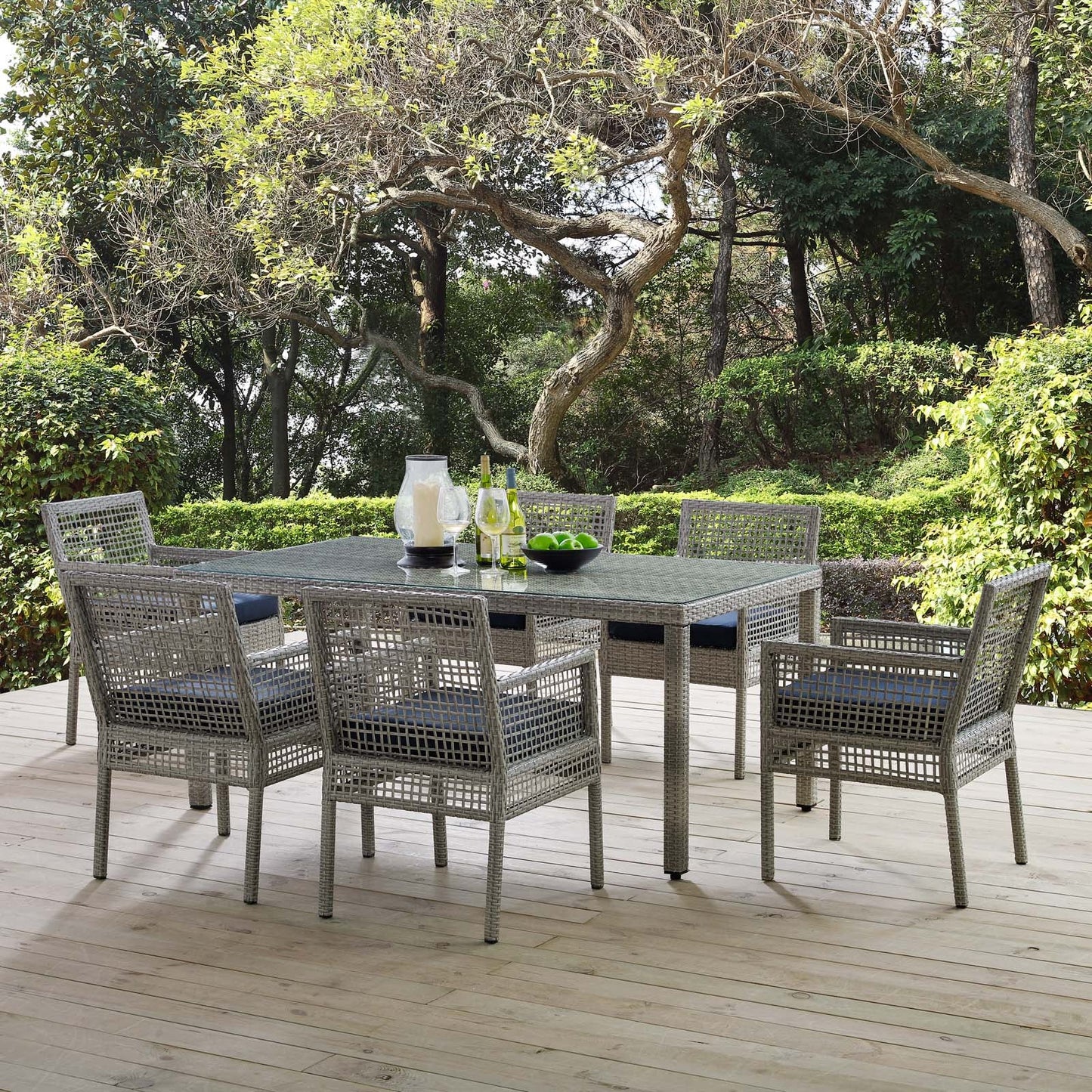 Ani 7 Piece Outdoor Rattan Dining Set