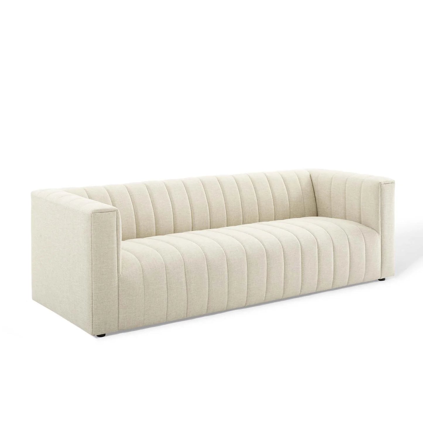 Priya Channel Tufted Upholstered Sofa