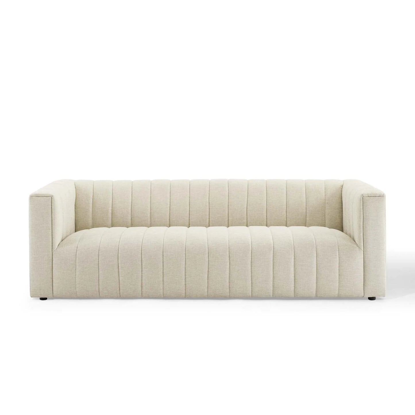 Priya Channel Tufted Upholstered Sofa