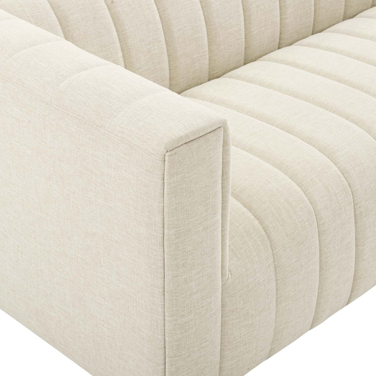 Priya Channel Tufted Upholstered Sofa