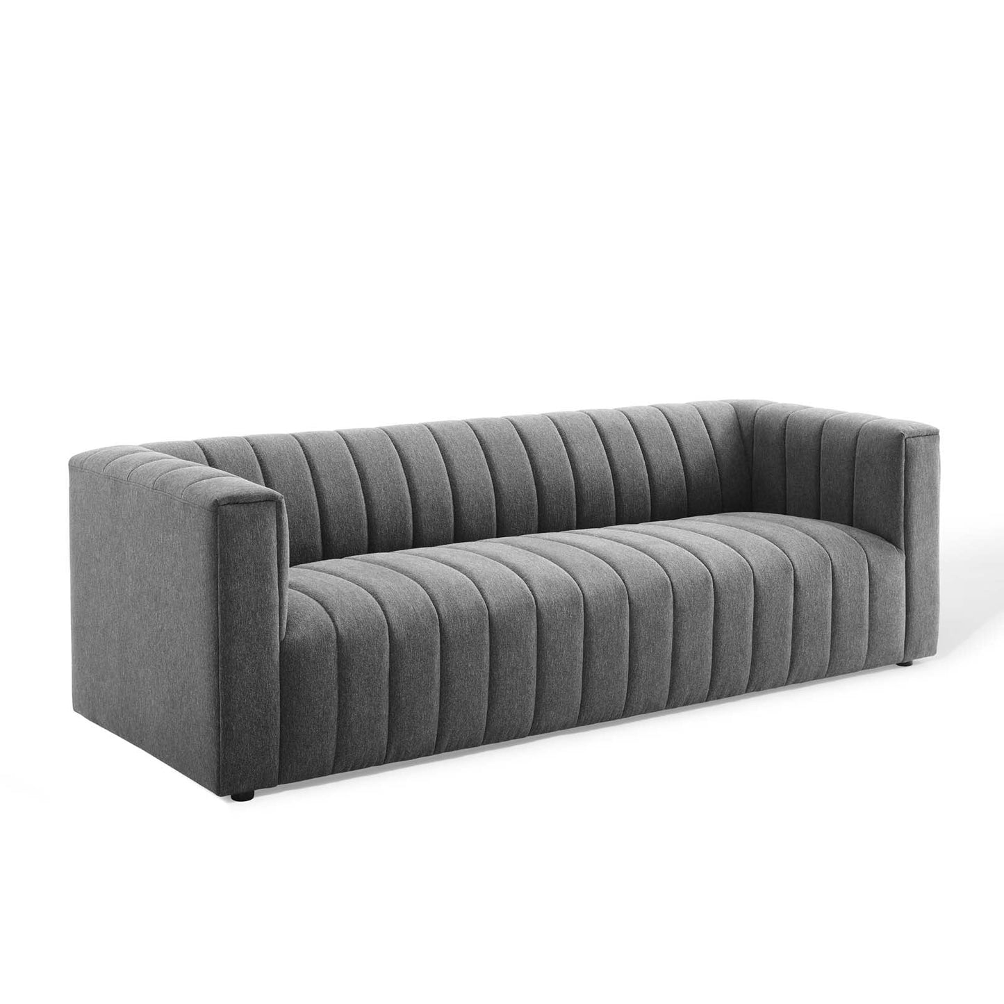 Priya Channel Tufted Upholstered Sofa