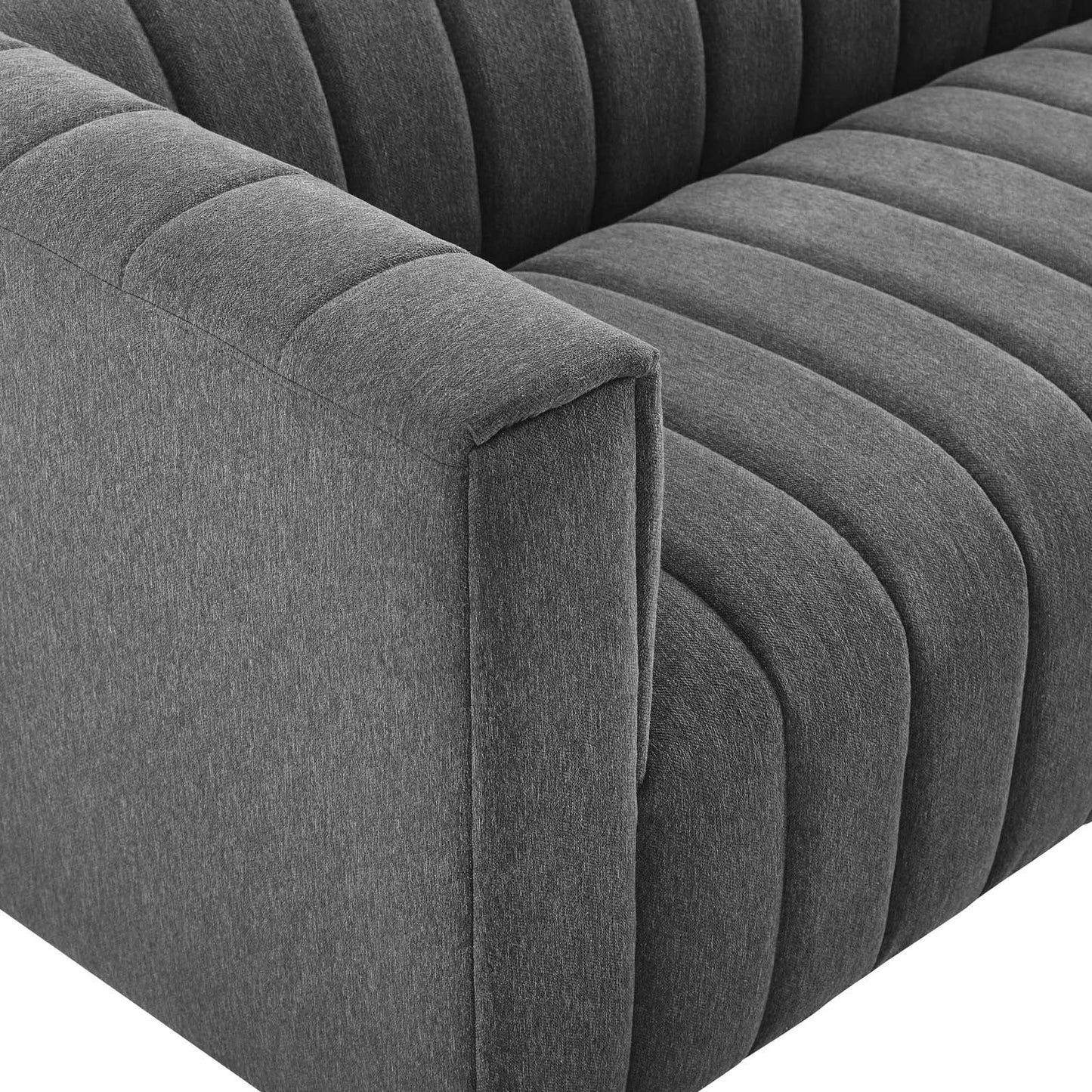 Priya Channel Tufted Upholstered Sofa