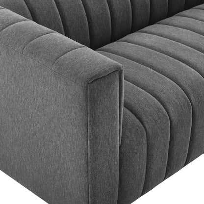 Kano Channel Tufted Upholstered Sofa