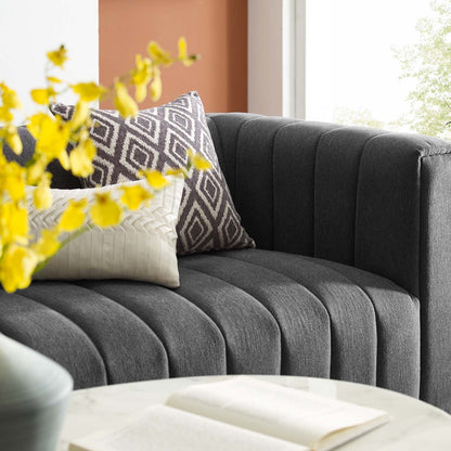 Kano Channel Tufted Upholstered Sofa