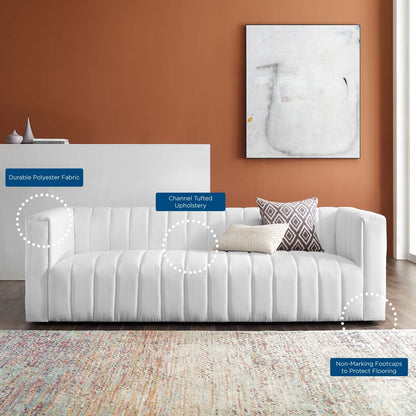Kano Channel Tufted Upholstered Sofa
