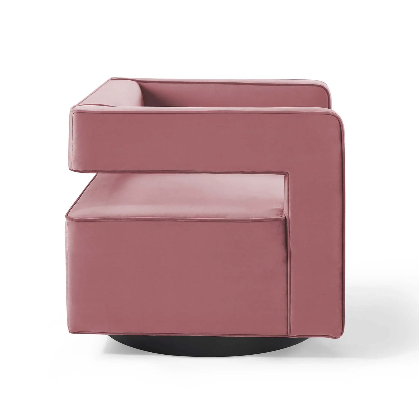 Mitch Velvet Swivel Armchair