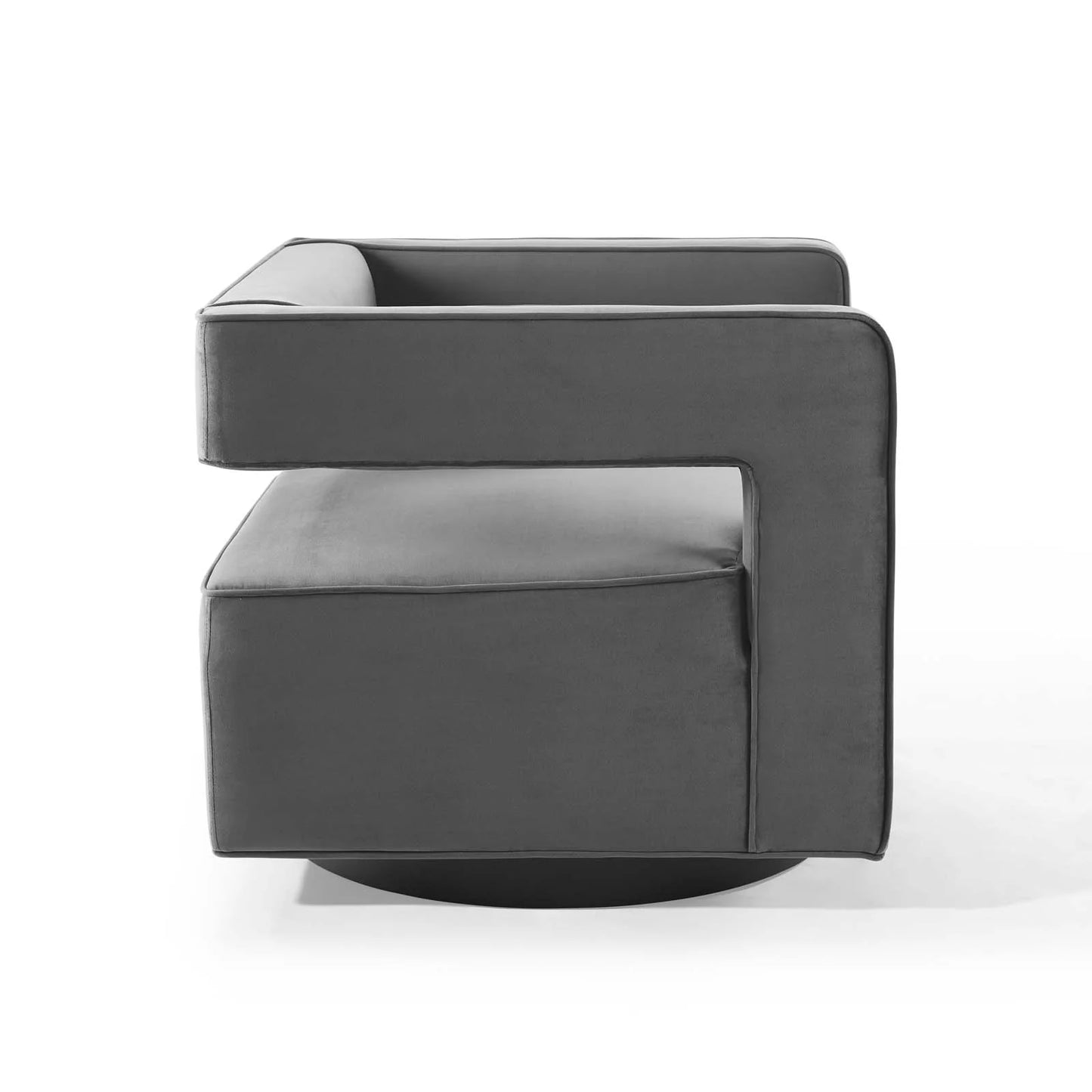 Mitch Velvet Swivel Armchair