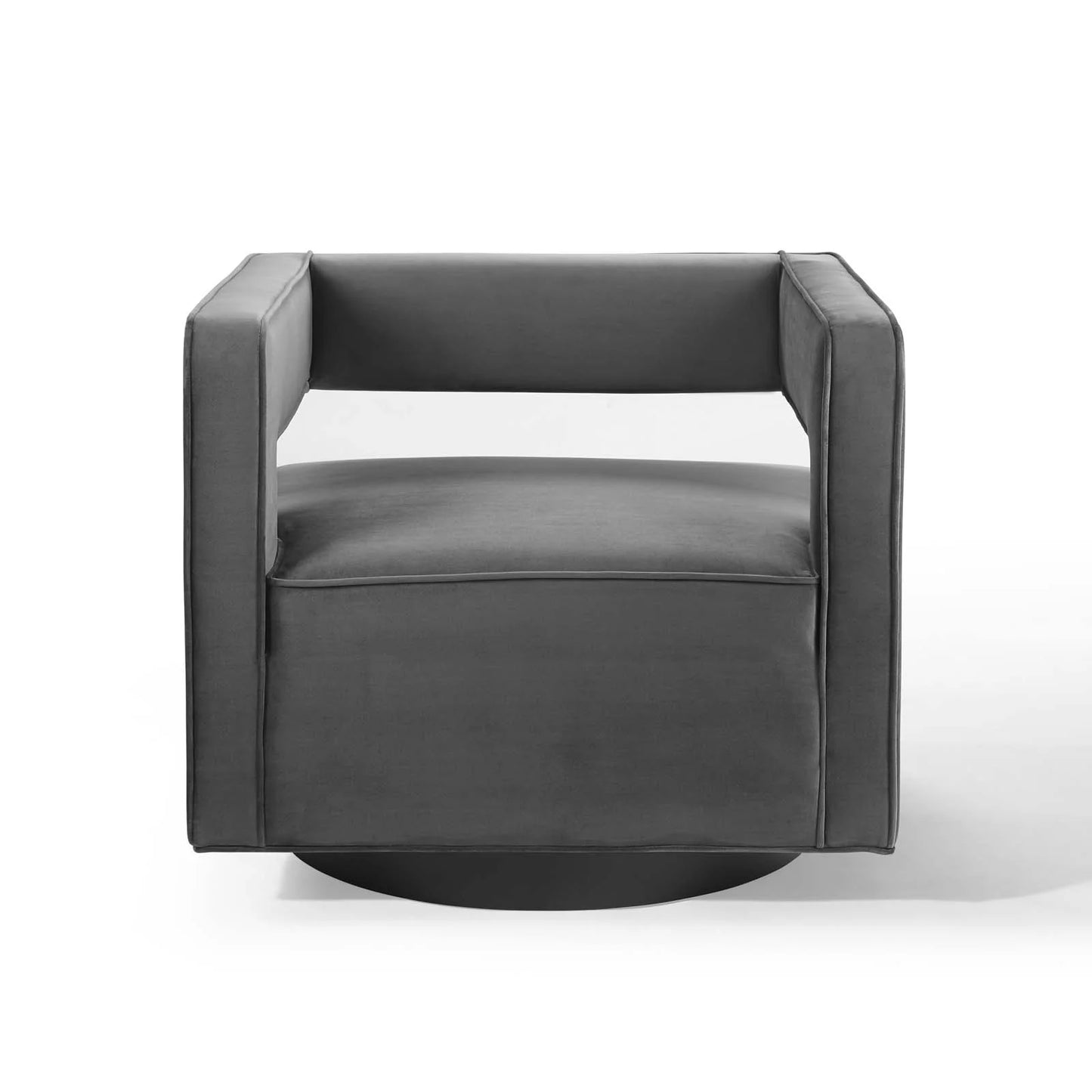 Mitch Velvet Swivel Armchair