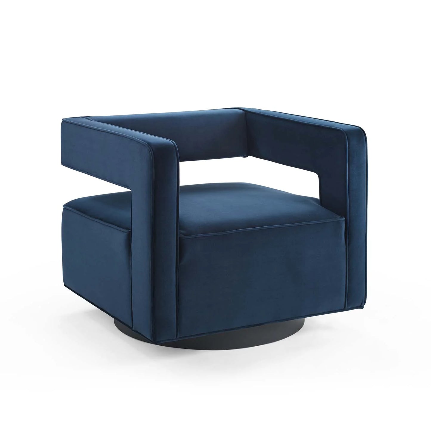 Mitch Velvet Swivel Armchair