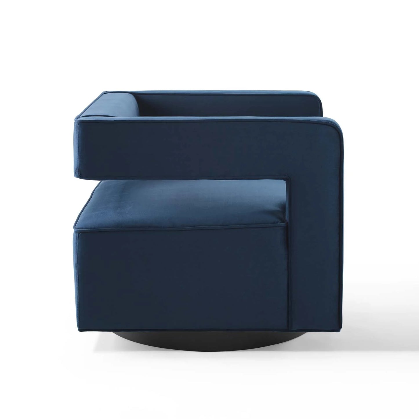 Mitch Velvet Swivel Armchair