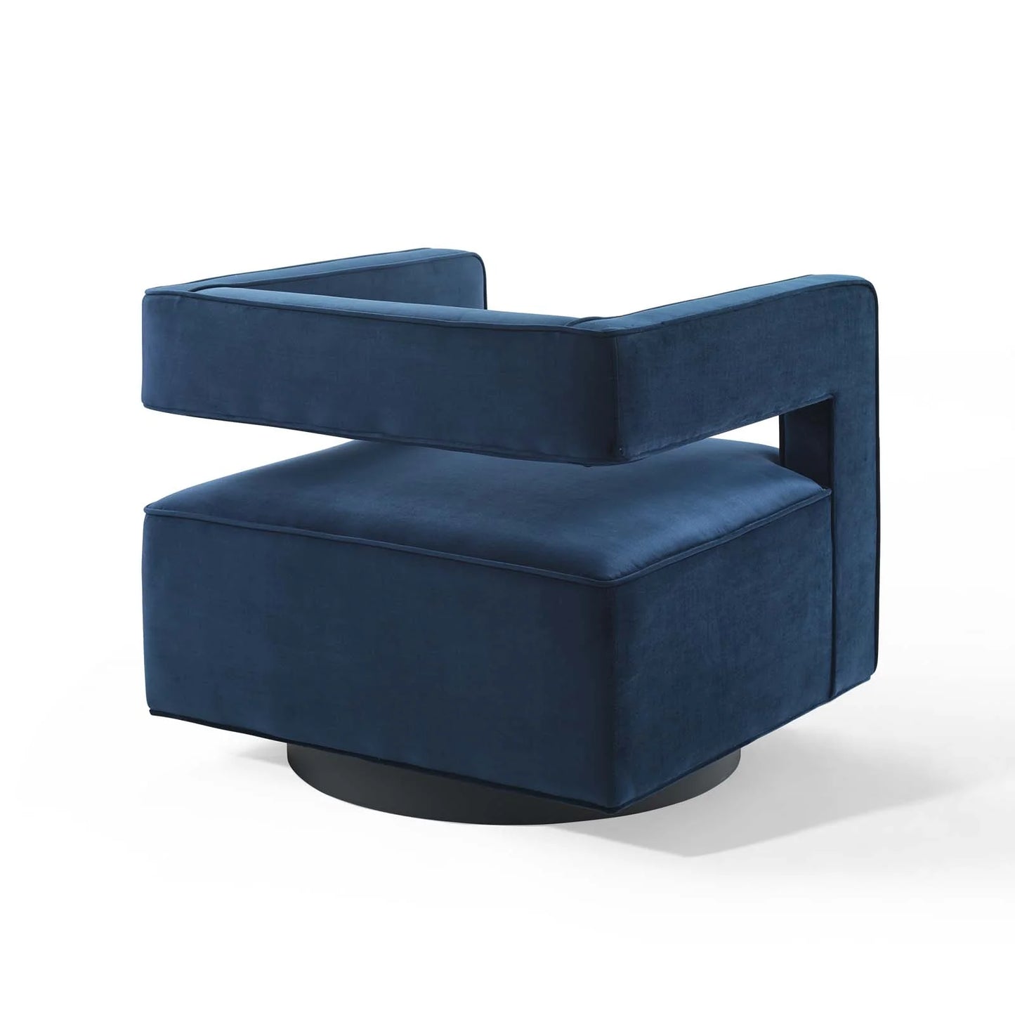 Mitch Velvet Swivel Armchair