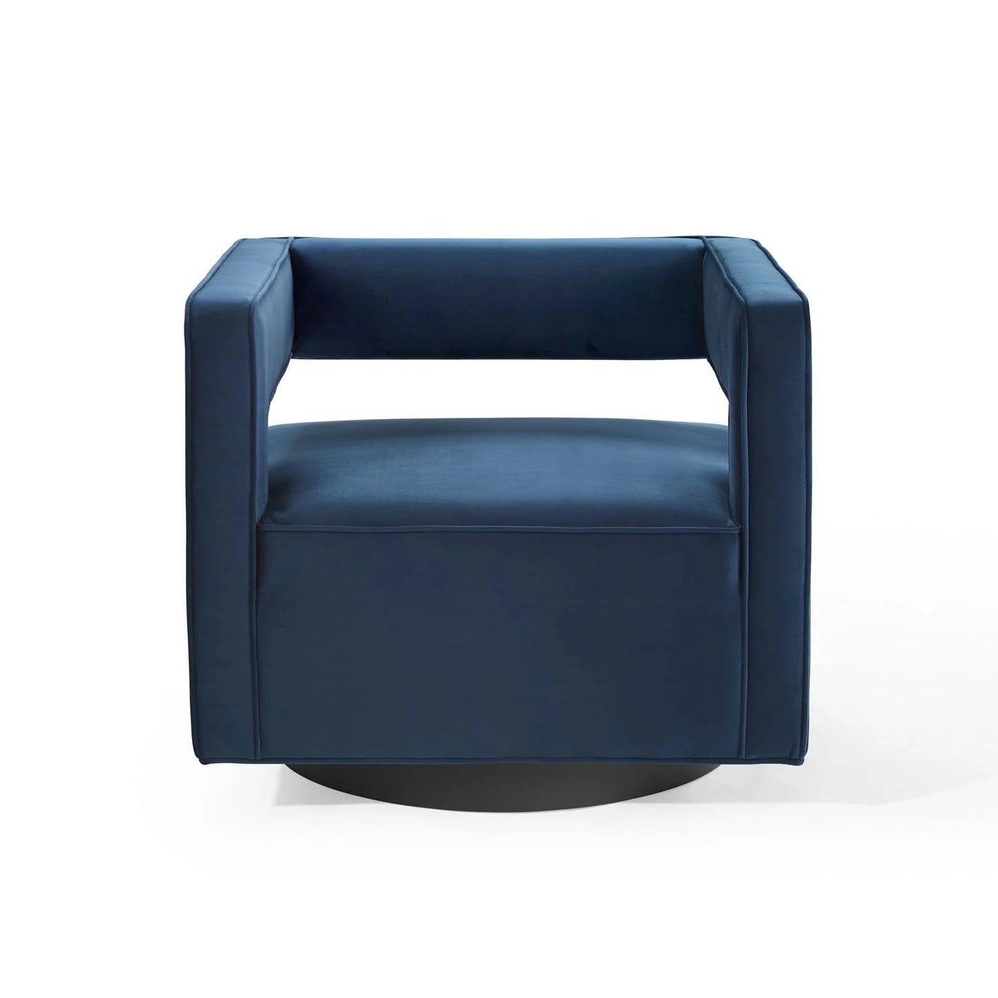 Mitch Velvet Swivel Armchair