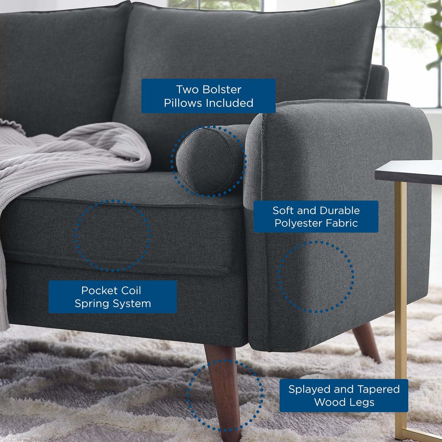 Serena Upholstered Living Set