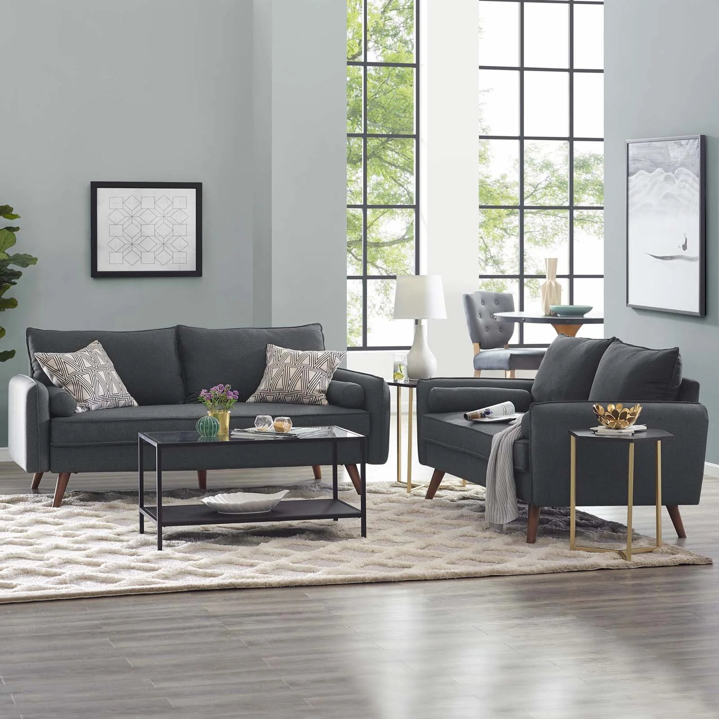 Serena Upholstered Living Set