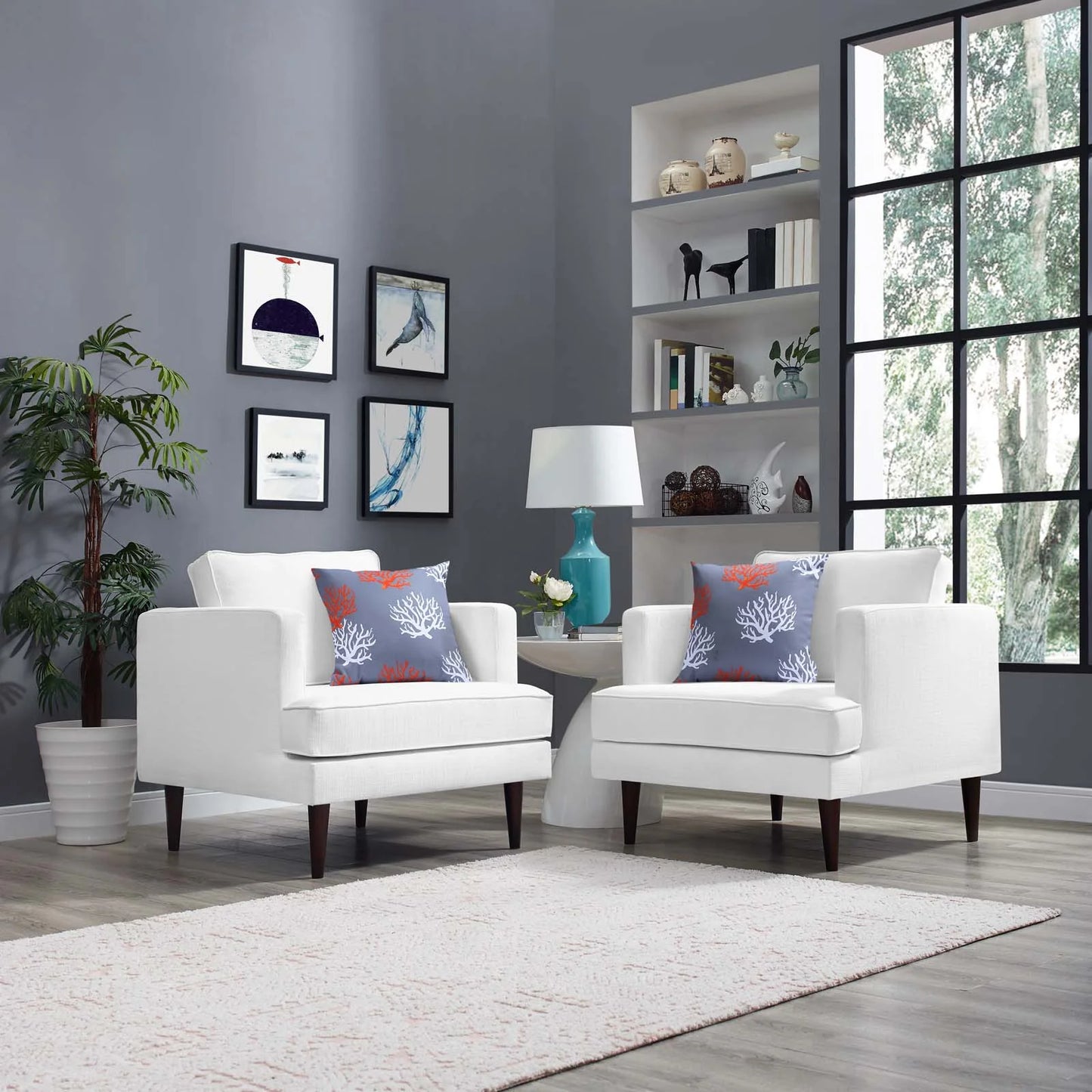 Kal Upholstered Armchair- Set of Two