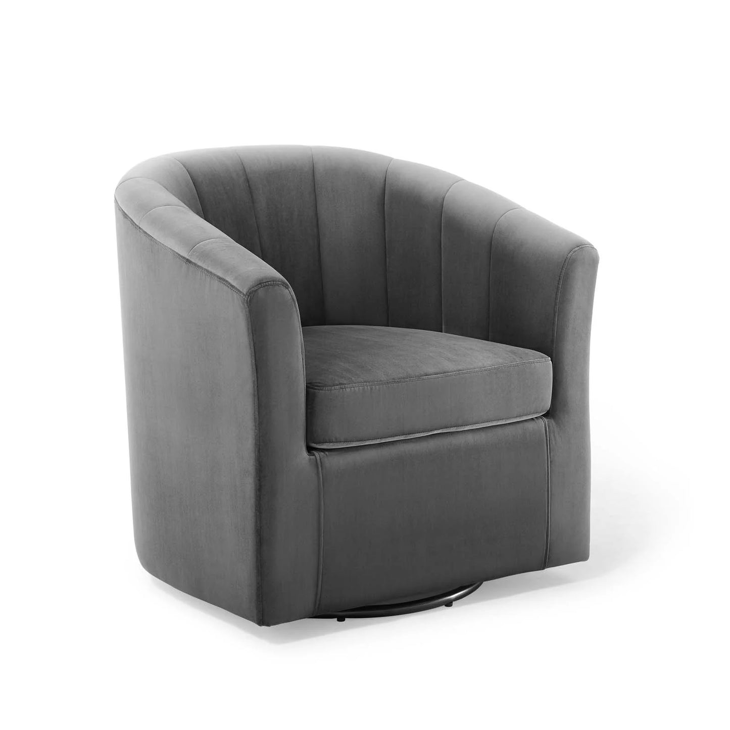 Sia Velvet Swivel Armchair