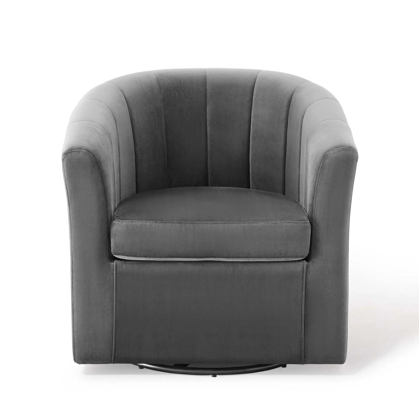 Sia Velvet Swivel Armchair