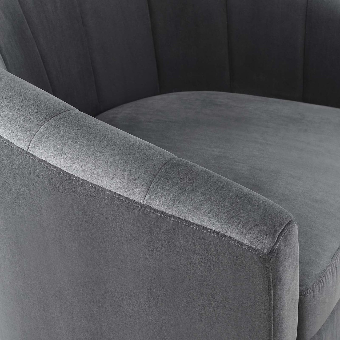 Sia Velvet Swivel Armchair