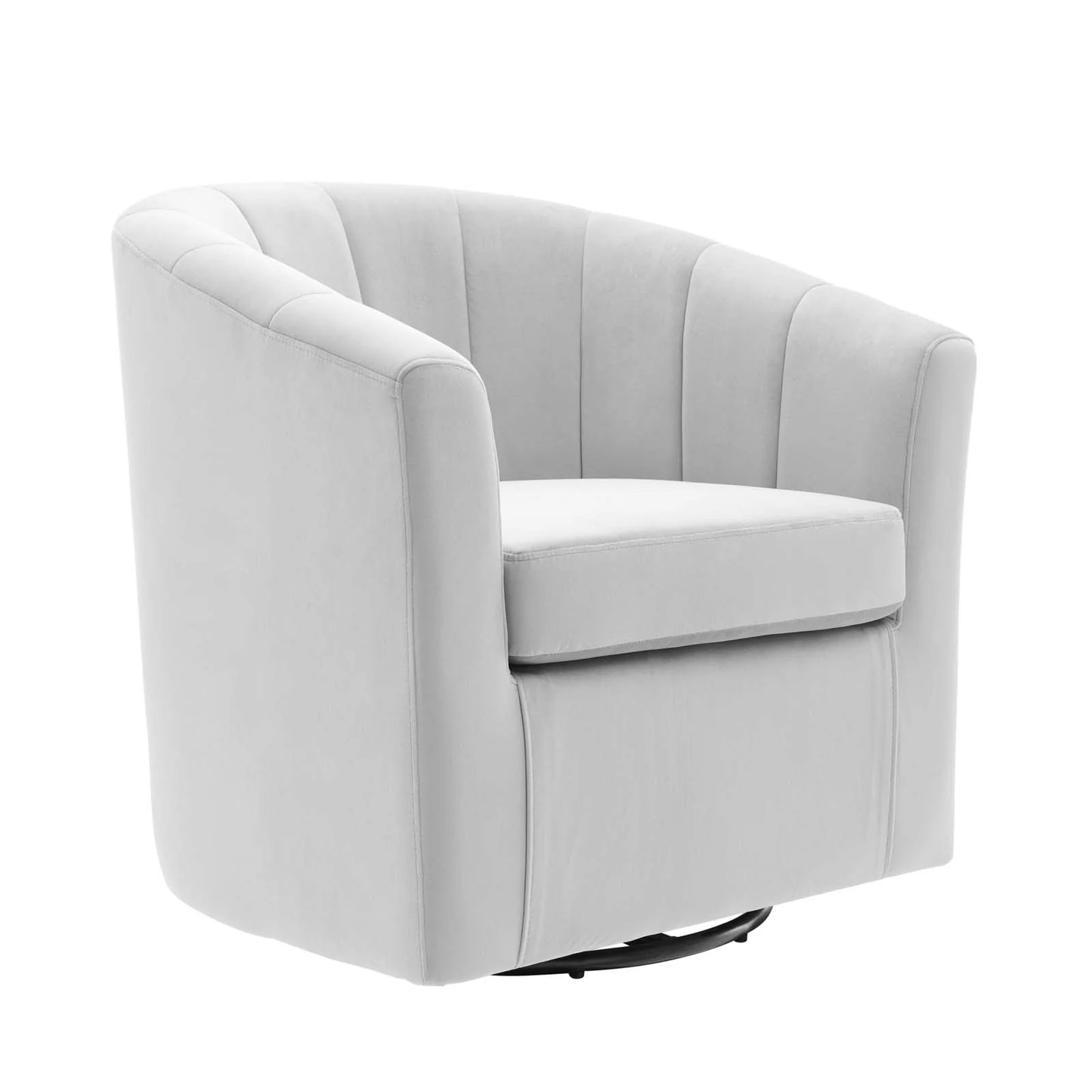 Sia Velvet Swivel Armchair