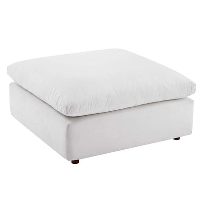 Tobi Overstuffed Velvet Ottoman