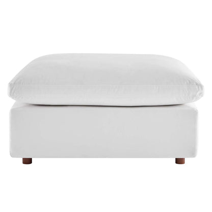 Tobi Overstuffed Velvet Ottoman