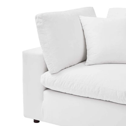 Tobi Overstuffed Velvet Corner Chair