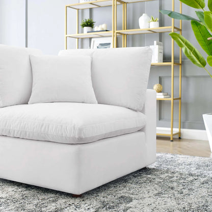 Tobi Overstuffed Velvet Corner Chair