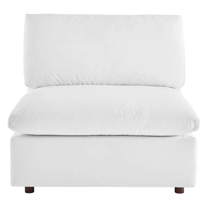 Tobi Overstuffed Velvet Armless Chair
