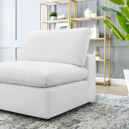 Tobi Overstuffed Velvet Armless Chair