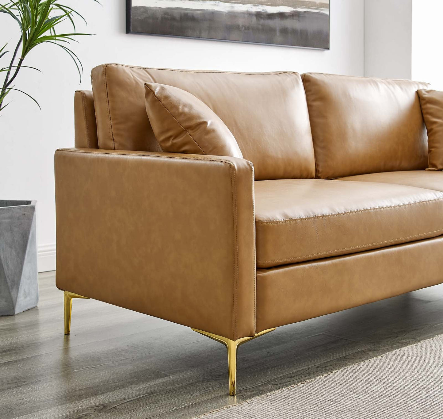 Ana Vegan Leather Sofa