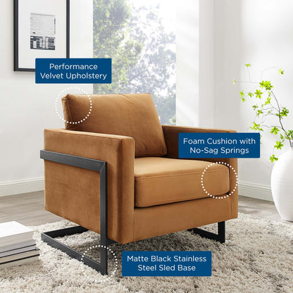 Nava Vegan Leather Accent Chair