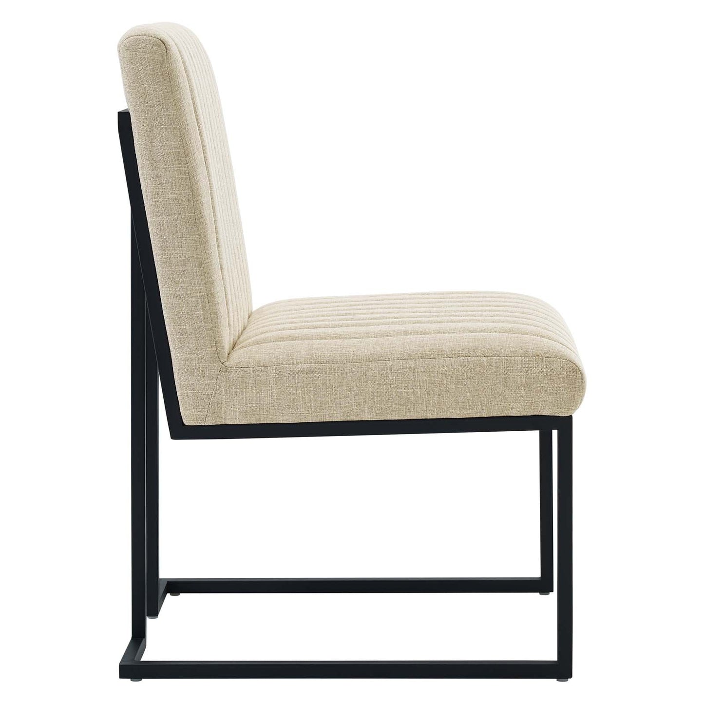 Indulge Channel Tufted Fabric Dining Chair