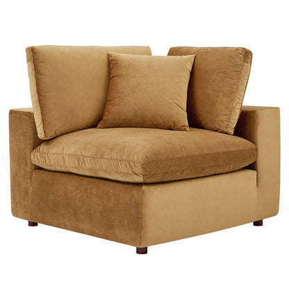 Tobi Overstuffed Velvet Loveseat