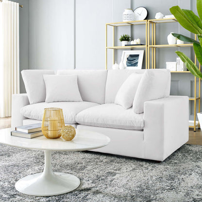 Tobi Overstuffed Velvet Loveseat
