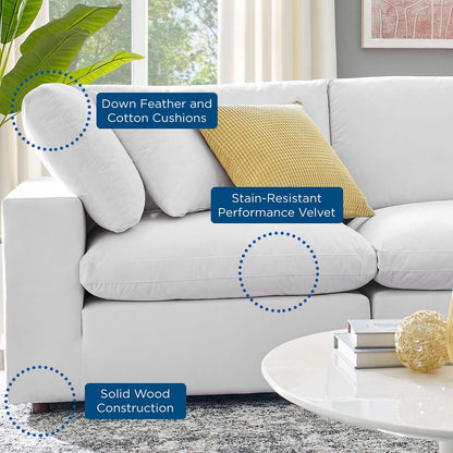 Tobi Overstuffed Velvet 8-Piece Sectional Sofa