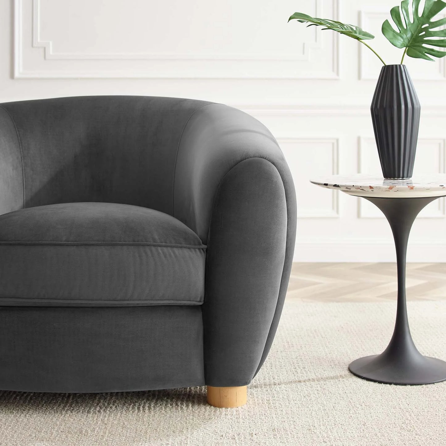 Krish Velvet Armchair