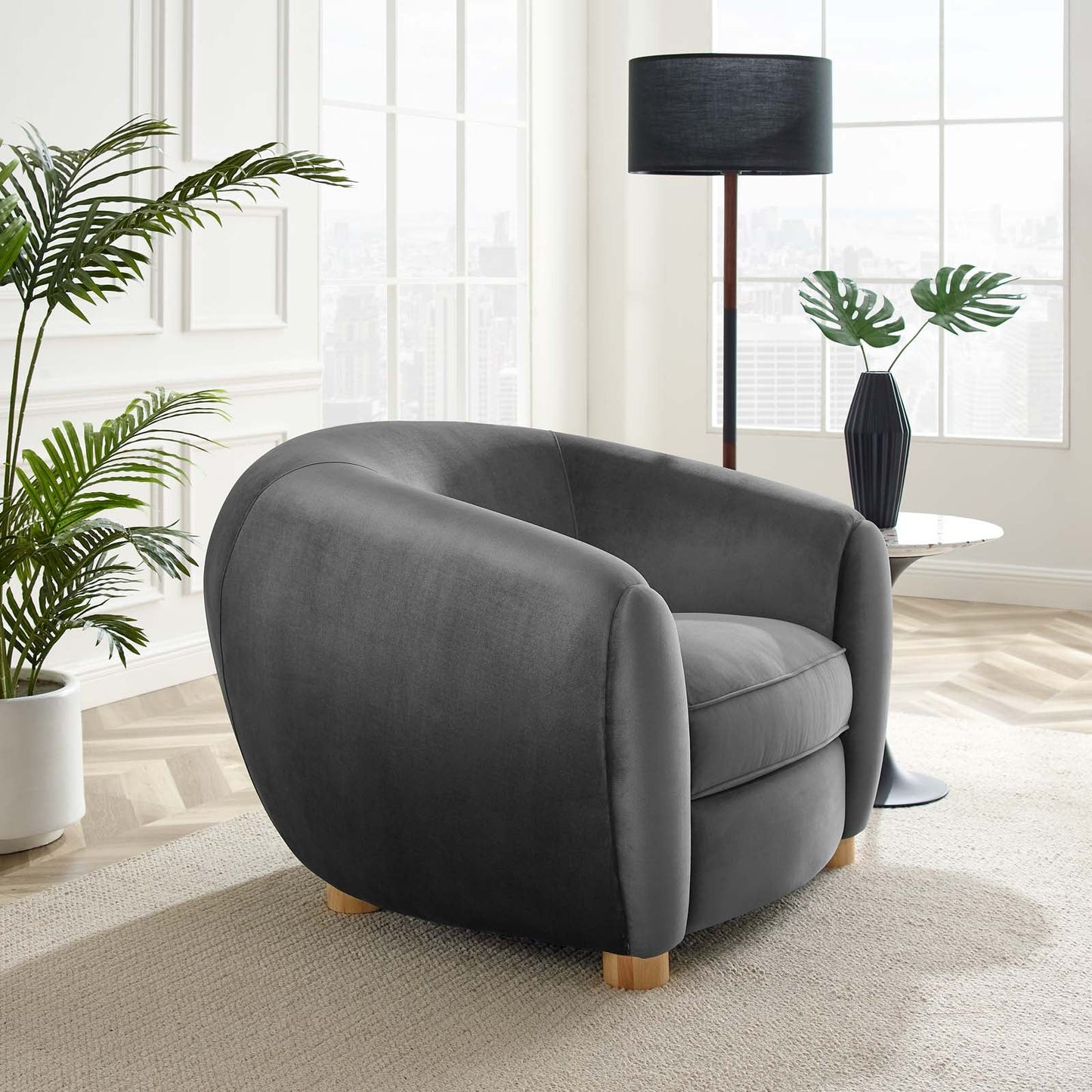 Krish Velvet Armchair