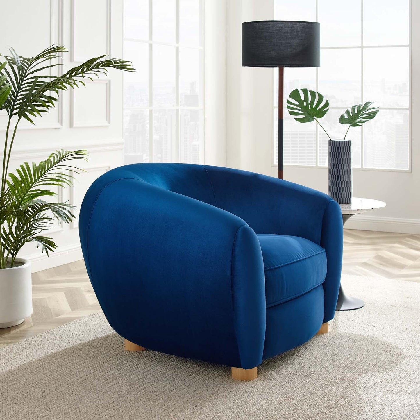 Krish Velvet Armchair