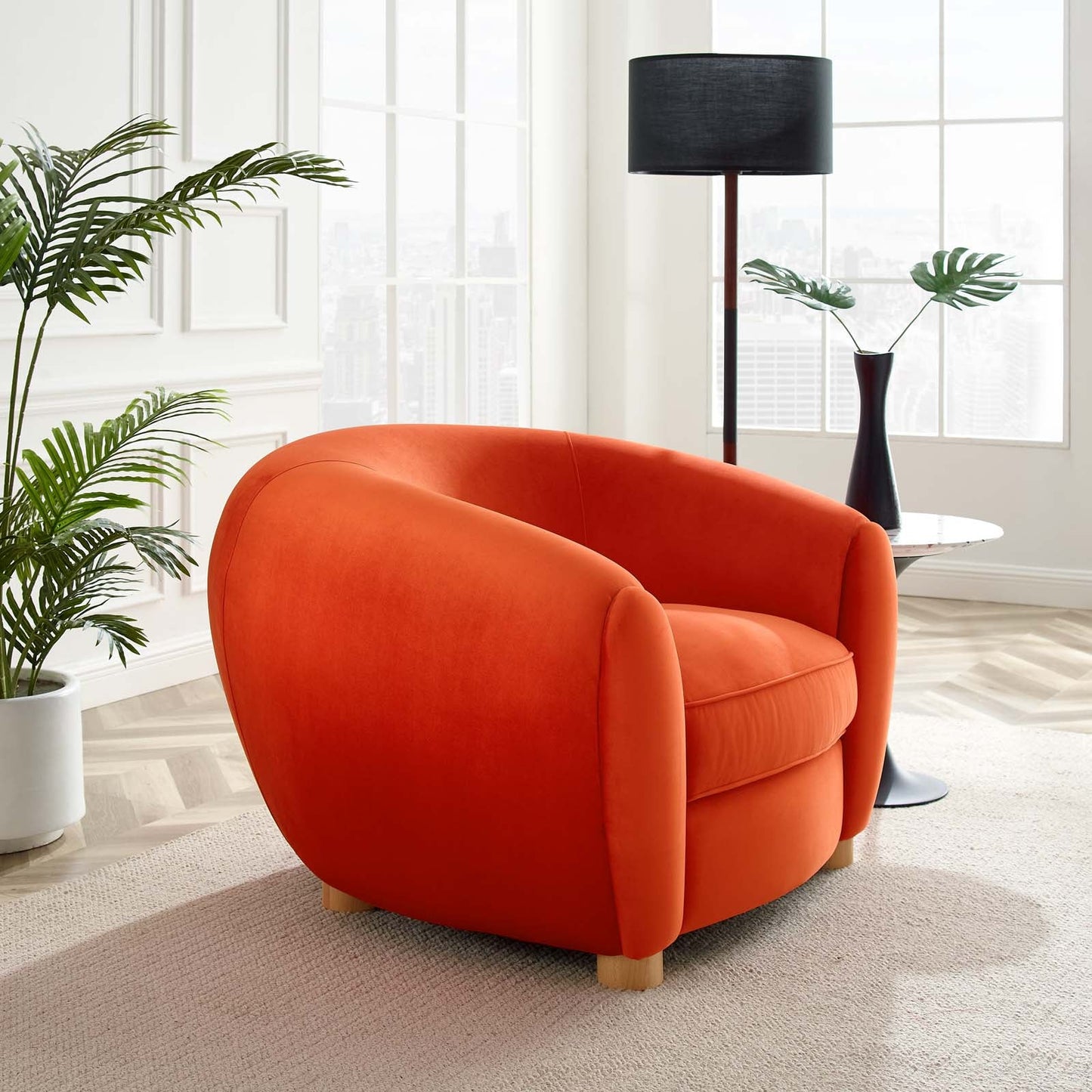 Krish Velvet Armchair