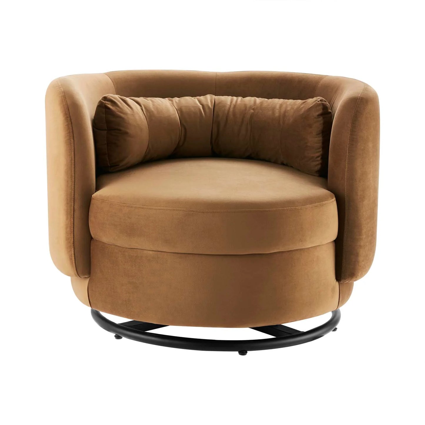 Zia Velvet Swivel Armchair