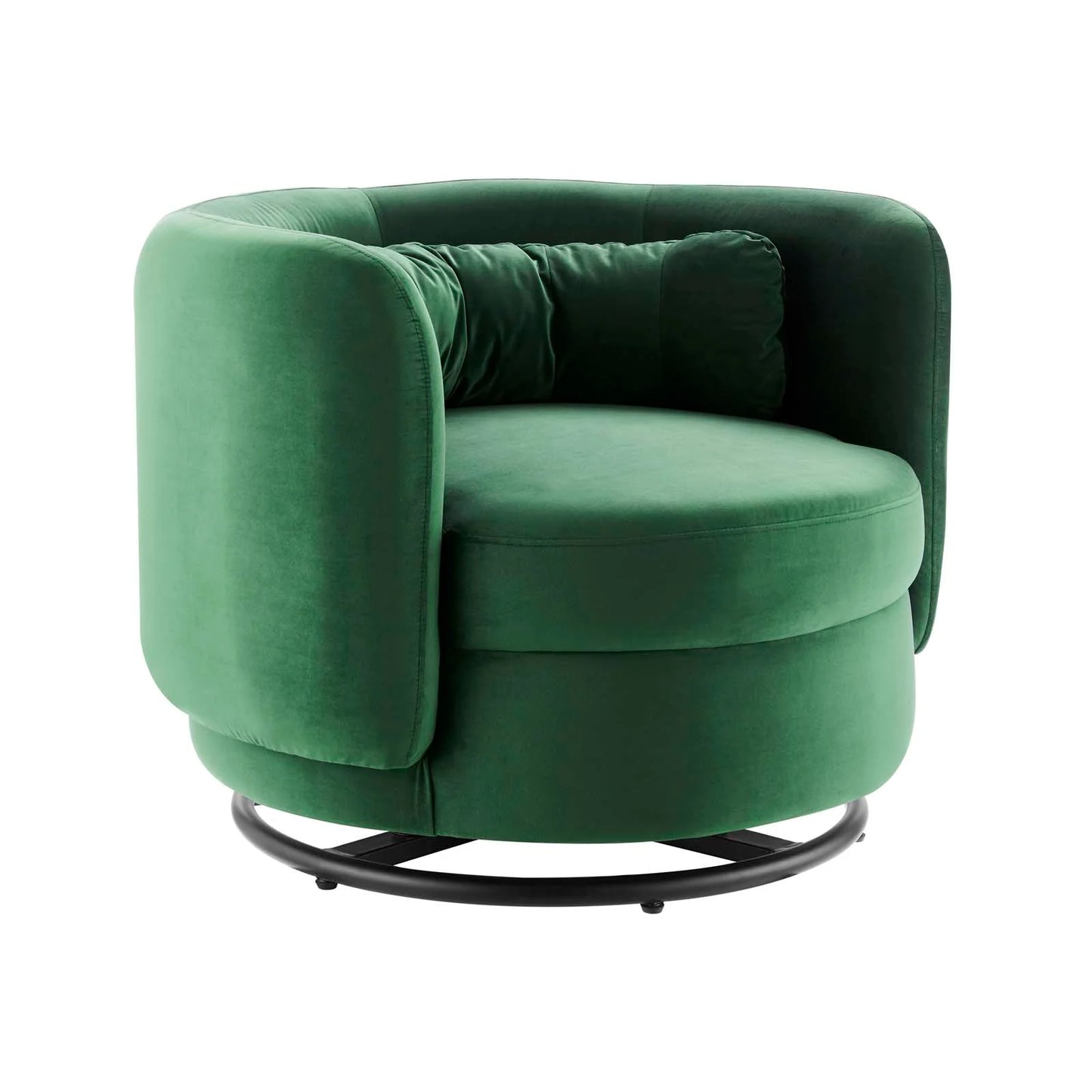 Zia Velvet Swivel Armchair