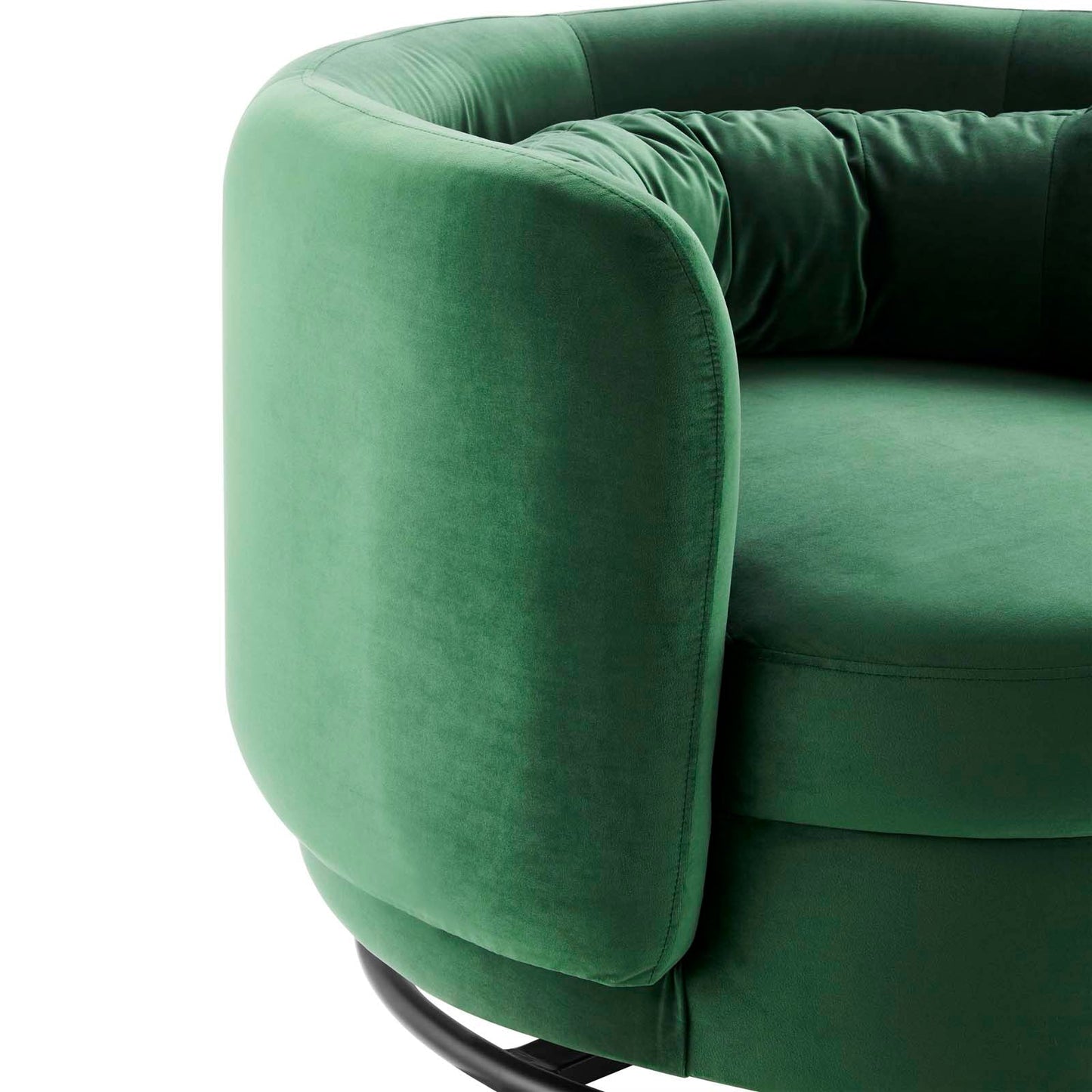 Zia Velvet Swivel Armchair