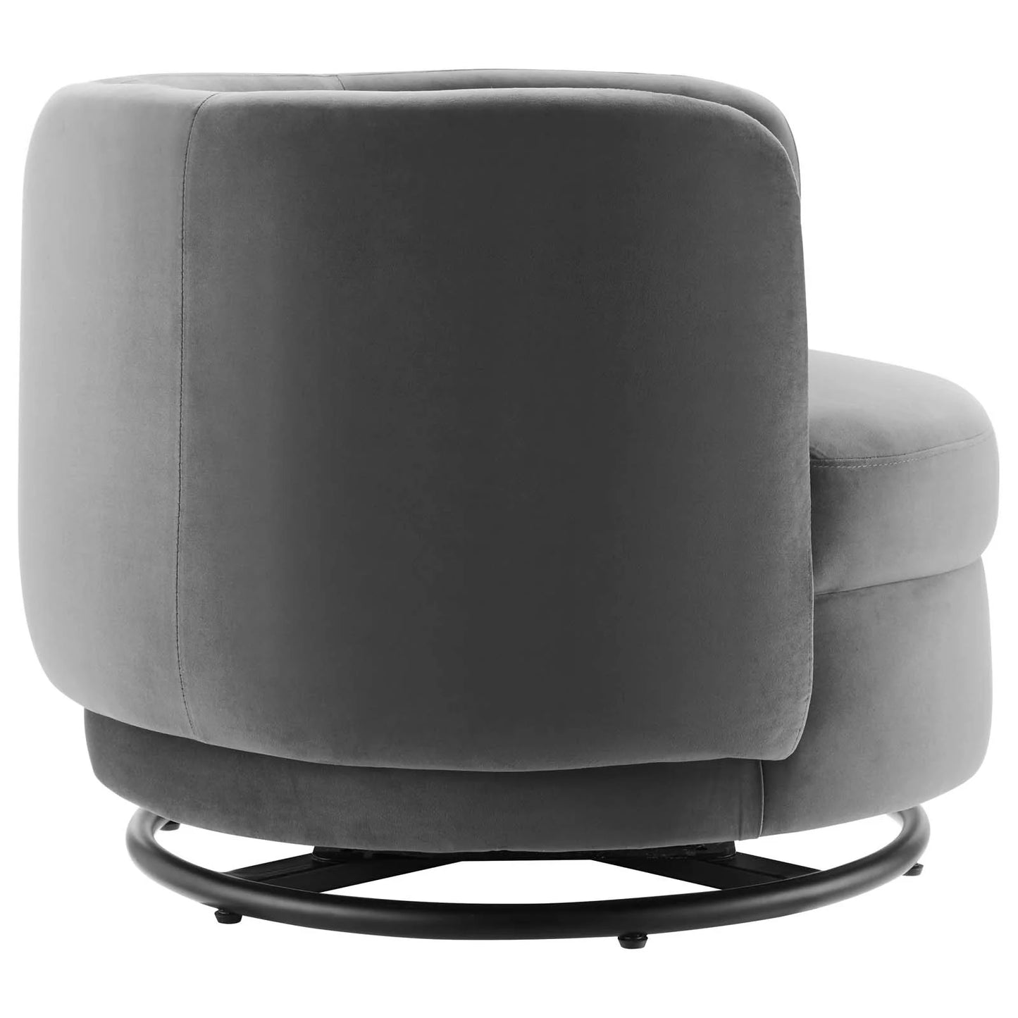 Zia Velvet Swivel Armchair