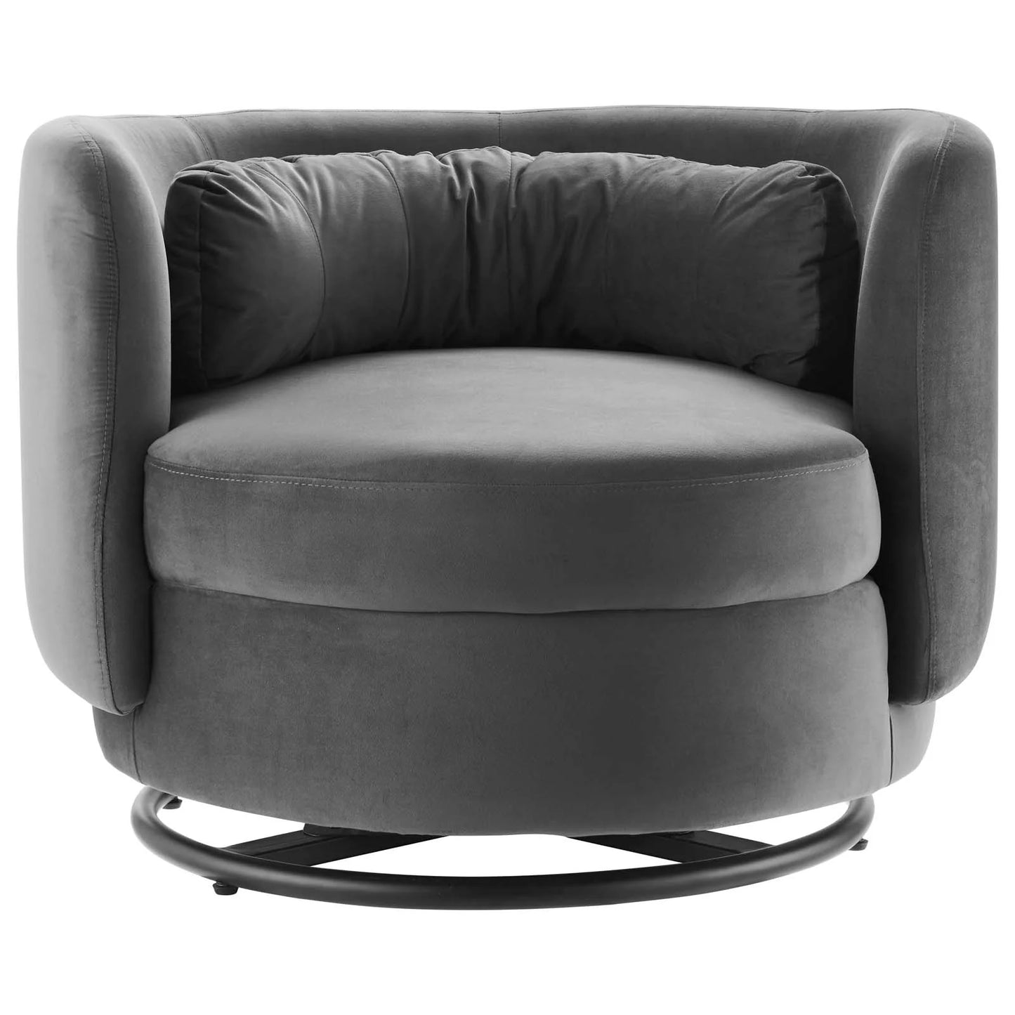 Zia Velvet Swivel Armchair