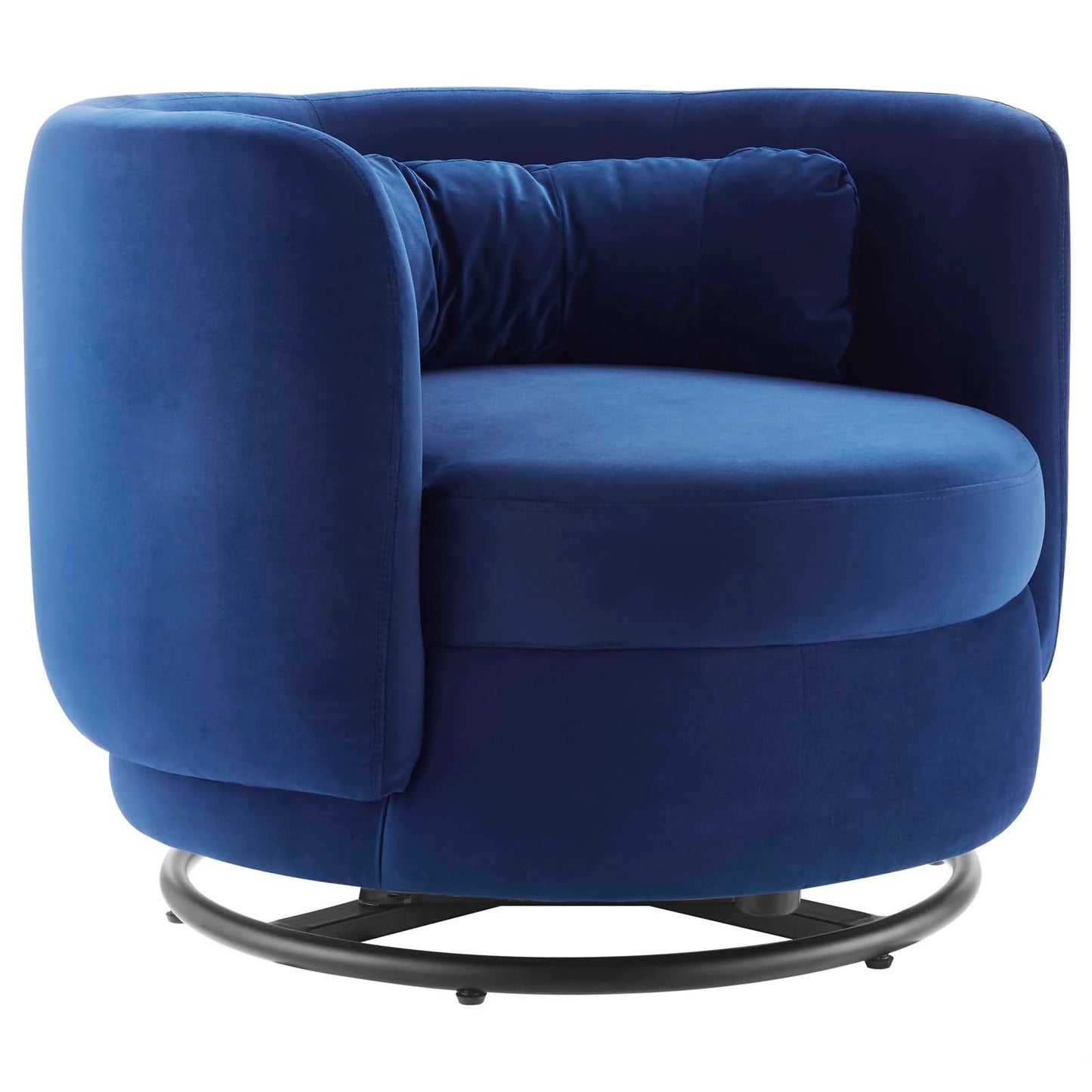 Zia Velvet Swivel Armchair