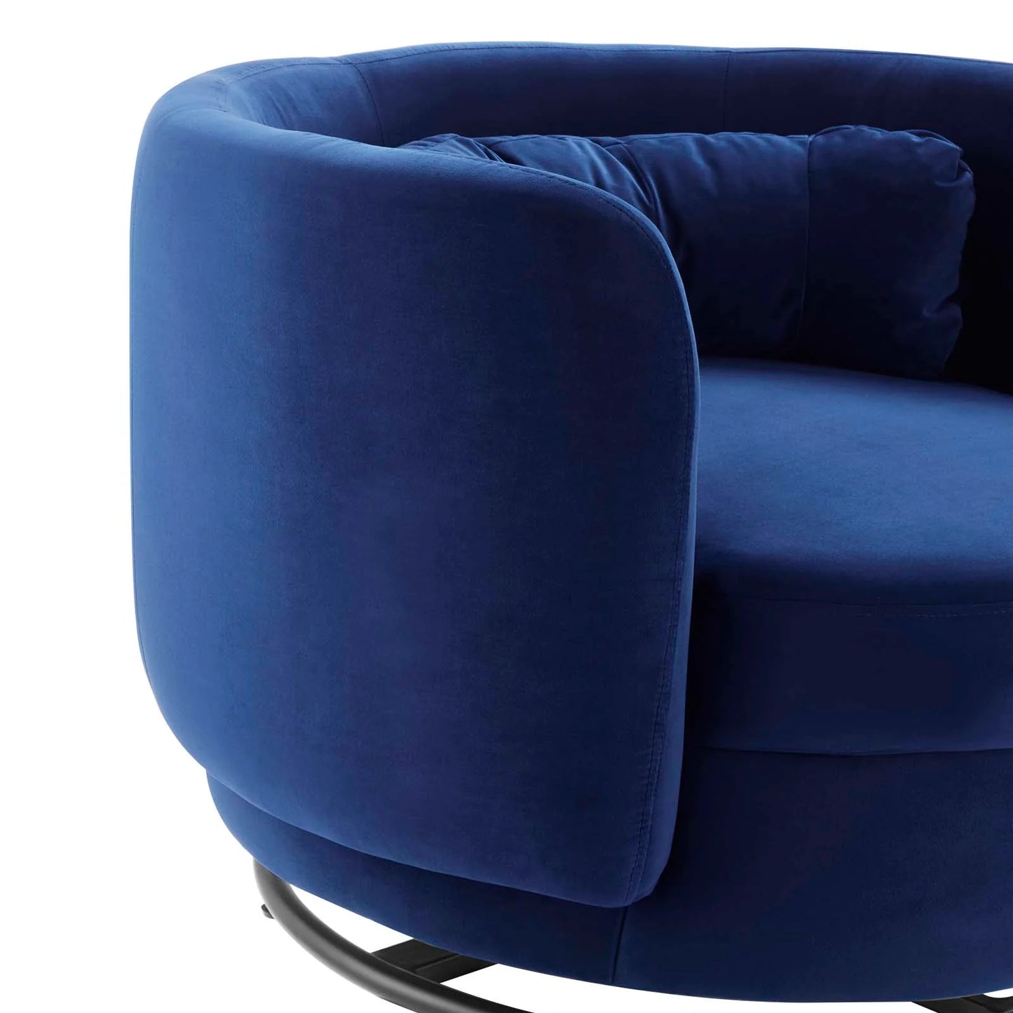 Zia Velvet Swivel Armchair