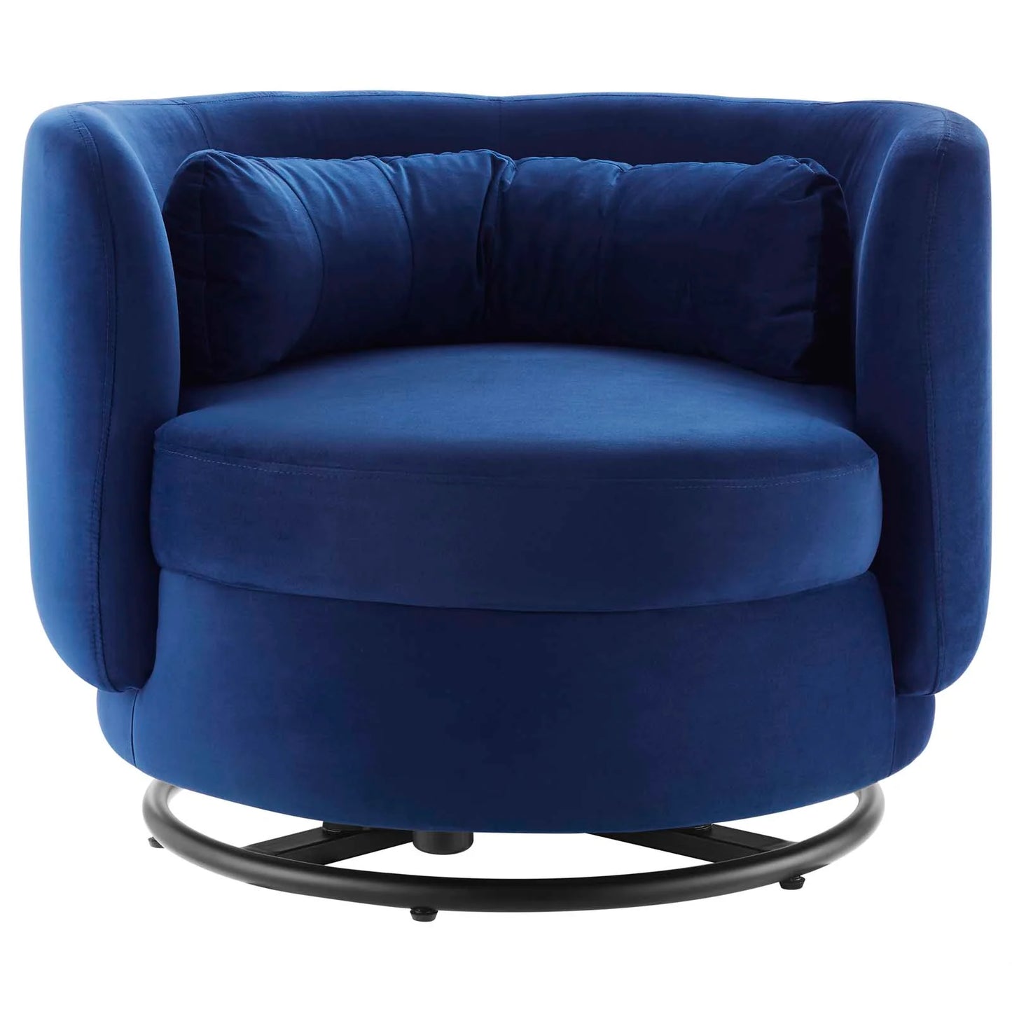 Zia Velvet Swivel Armchair