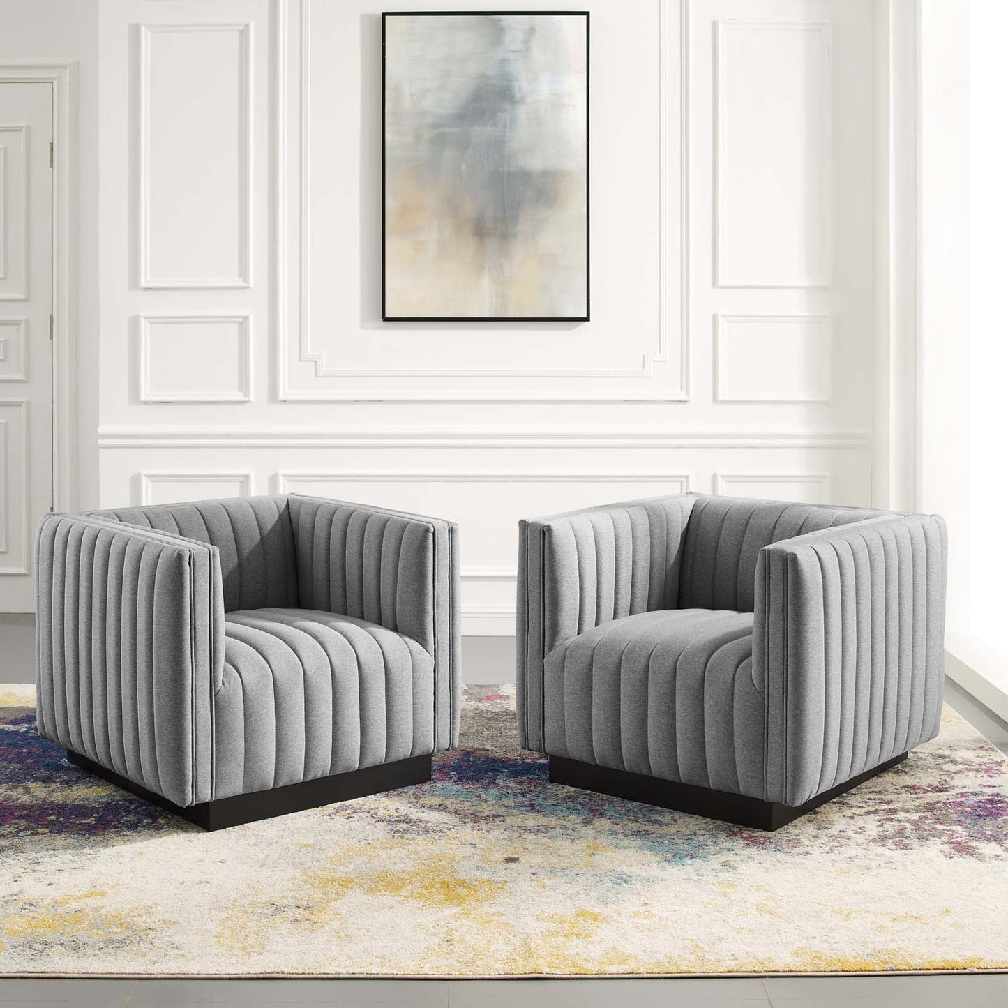 Pia Upholstered Armchair- Set of Two